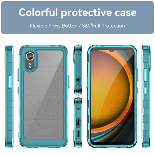 For Samsung Galaxy XCover 7 Colorful Series Acrylic Hybrid TPU Phone Case(Transparent Blue) by buy2fix