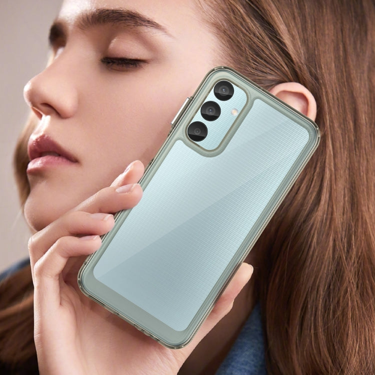 For Samsung Galaxy F15 Colorful Series Acrylic Hybrid TPU Phone Case(Transparent Grey) by buy2fix