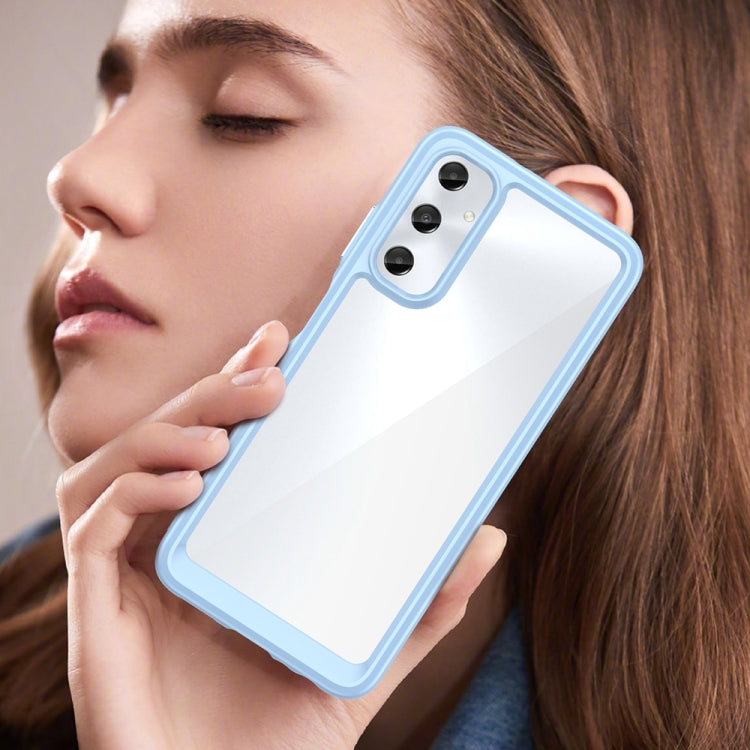 For Samsung Galaxy M14 4G Colorful Series Acrylic Hybrid TPU Phone Case(Blue) by buy2fix