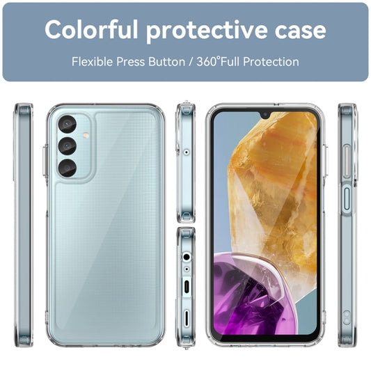 For Samsung Galaxy M15 Colorful Series Acrylic Hybrid TPU Phone Case(Transparent) by buy2fix