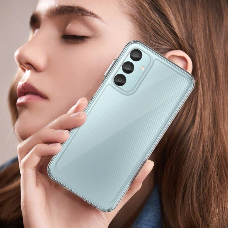 For Samsung Galaxy M15 Colorful Series Acrylic Hybrid TPU Phone Case(Transparent) by buy2fix