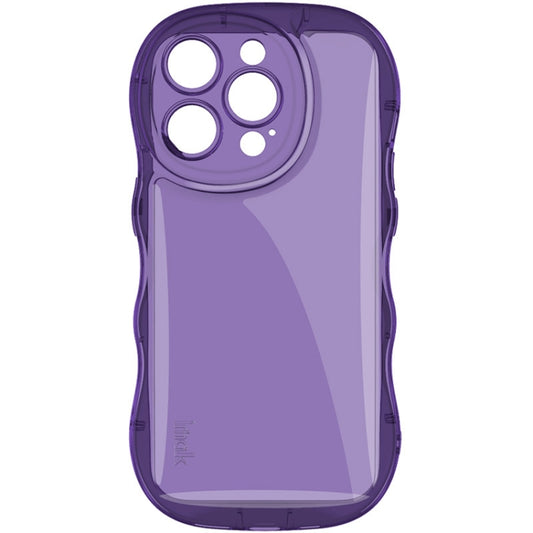 For iPhone 14 Pro IMAK Wave Bubble Soft Shockproof Phone Case(Purple) by imak