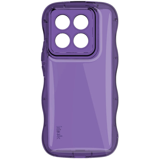 For Xiaomi 14 Pro 5G IMAK Wave Bubble Soft Shockproof Phone Case(Purple) by imak