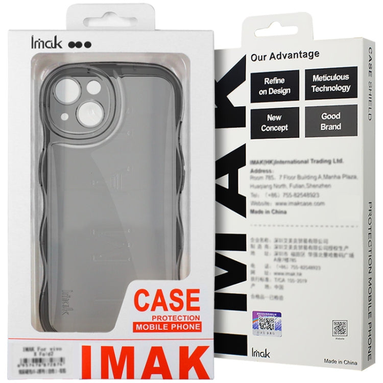 For Huawei Mate 60 IMAK Wave Bubble Soft Shockproof Phone Case(Transparent) by imak
