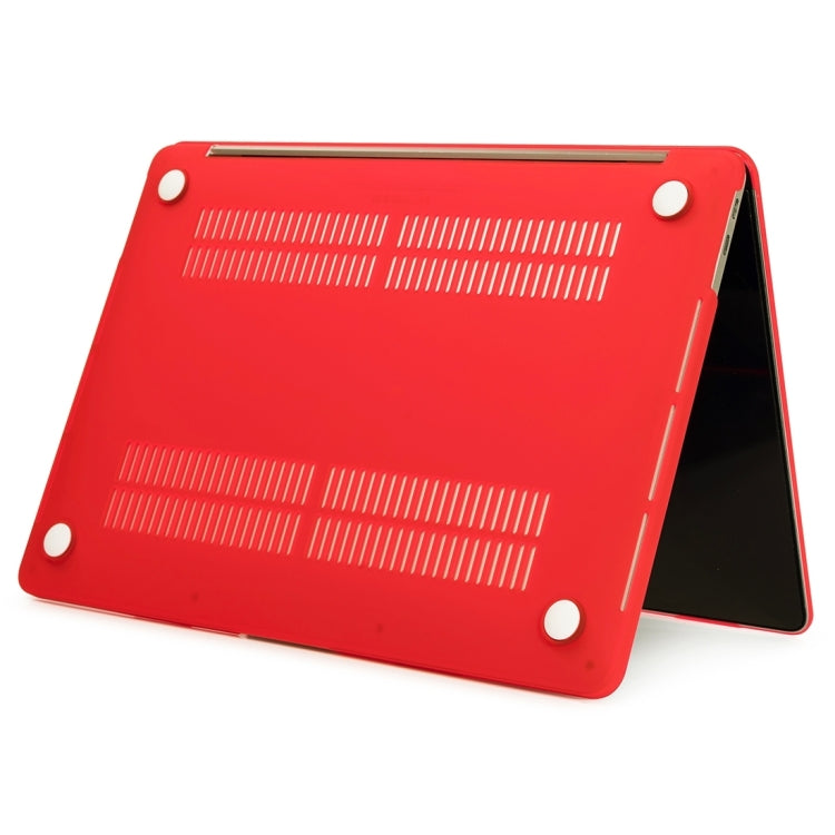 For MacBook Pro 16 inch M3 Max Laptop Matte Style Protective Case(Red) by buy2fix
