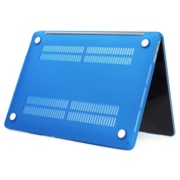 For MacBook Pro 16 inch M3 Max Laptop Matte Style Protective Case(Dark Blue) by buy2fix