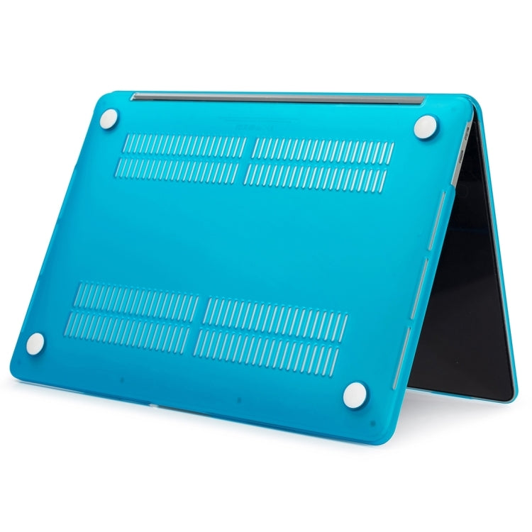 For MacBook Pro 16 inch M3 Max Laptop Matte Style Protective Case(Water Blue) by buy2fix