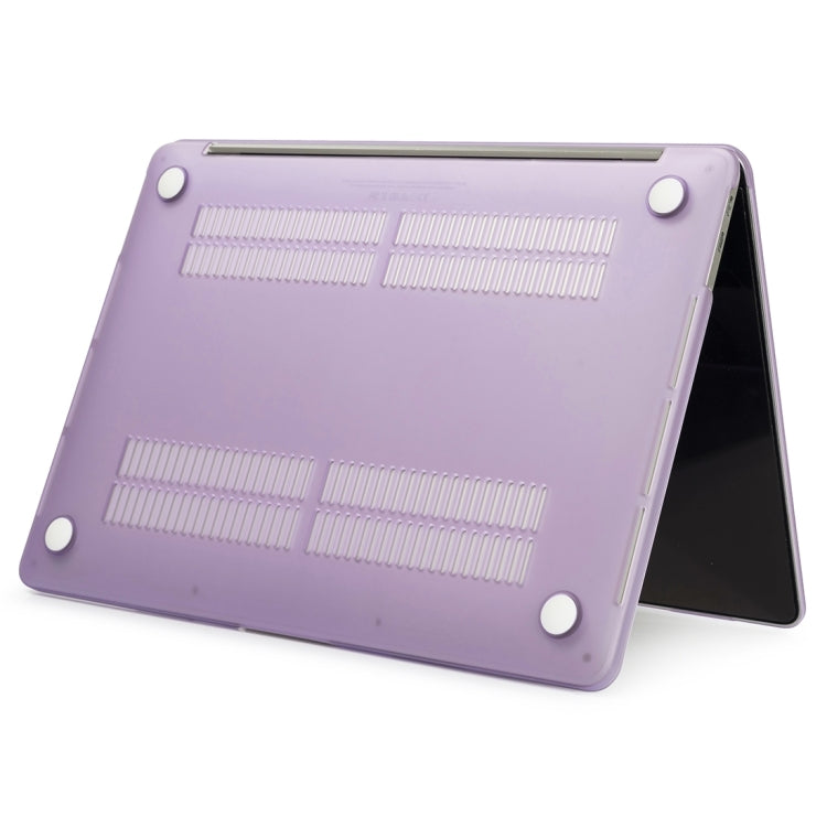 For MacBook Pro 16 inch M3 Max Laptop Matte Style Protective Case(Purple) by buy2fix