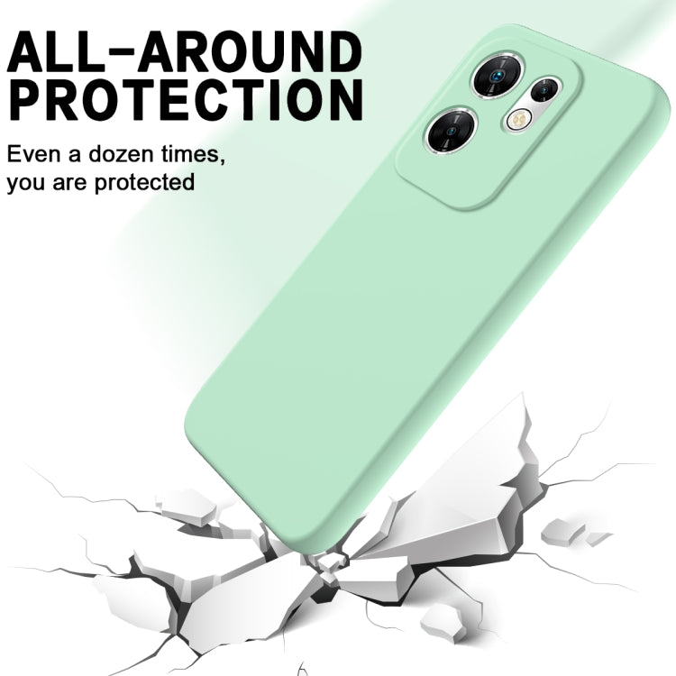 For Infinix Zero 30 4G Solid Color Liquid Silicone Dropproof Full Coverage Phone Case(Green) by buy2fix