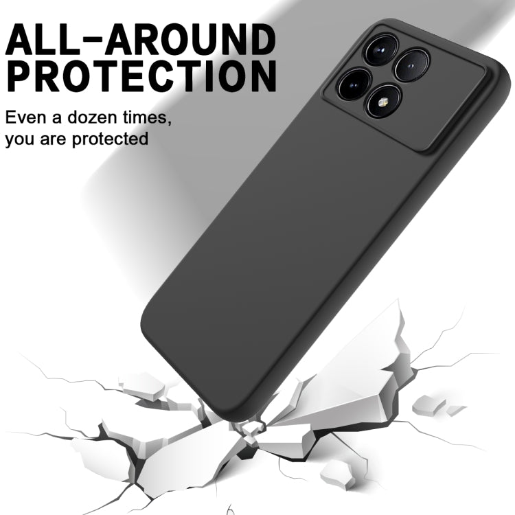 For Xiaomi Redmi K70/K70 Pro Solid Color Liquid Silicone Dropproof Full Coverage Phone Case(Black) by buy2fix