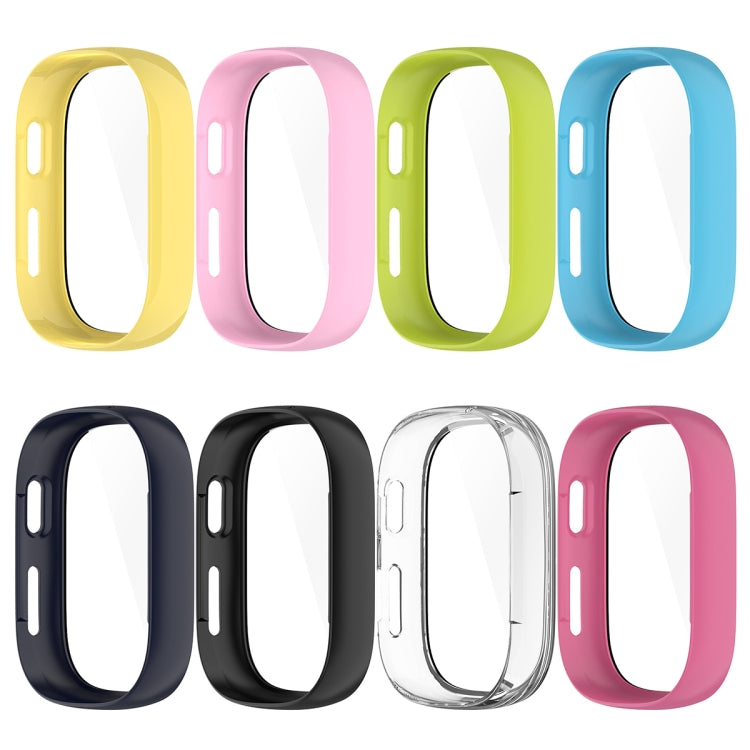 For Xplora X6 Children PC + Tempered Film Integrated Watch Protective Case(Pink) by buy2fix