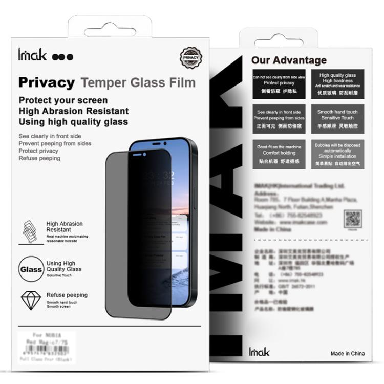 For iPhone 16e imak HD Full Screen Anti-spy Tempered Glass Protective Film - iPhone 16e Cases by imak | Online Shopping UK | buy2fix