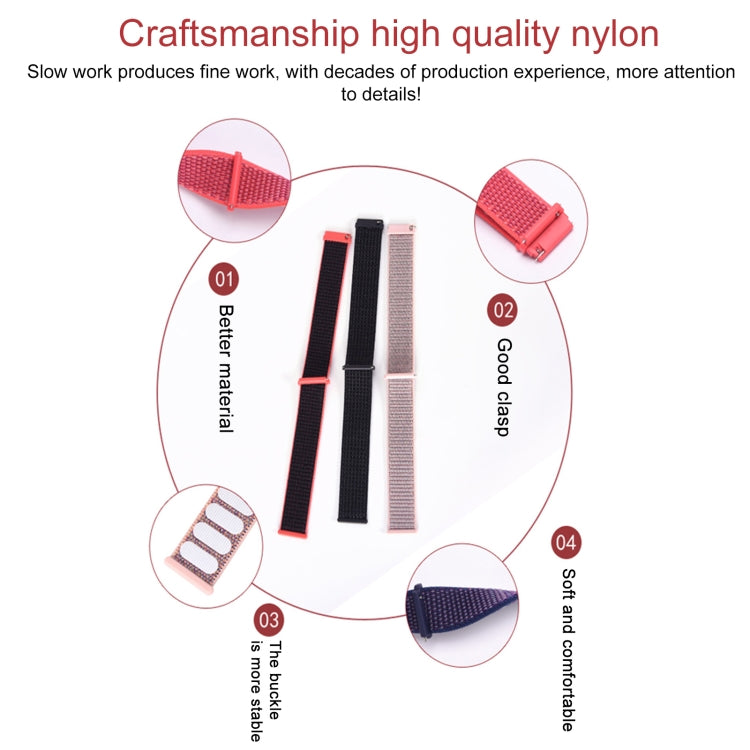 18mm Universal Nylon Loop Watch Band(Seashell) by buy2fix