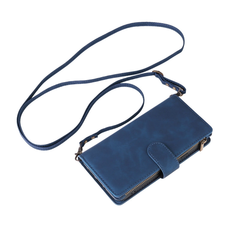 For Google Pixel 9 Pro Multifunctional Multi-Card Wallet Phone Leather Case(Blue) by buy2fix