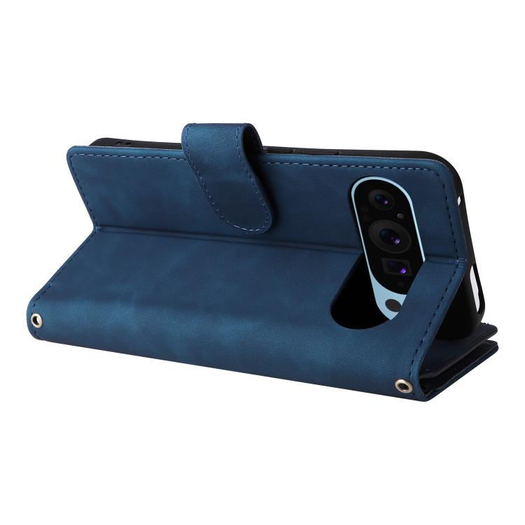 For Google Pixel 10 / 10 Pro Multifunctional Multi-Card Wallet Phone Leather Case(Blue) - Google Cases by buy2fix | Online Shopping UK | buy2fix