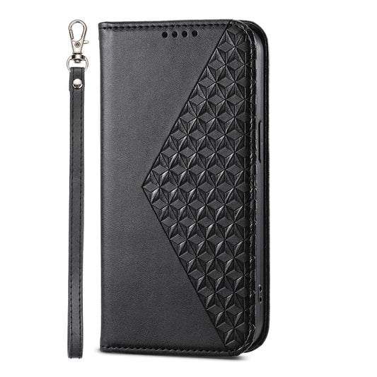 For Google Pixel 9 Cubic Grid Calf Texture Magnetic Leather Phone Case(Black) by buy2fix