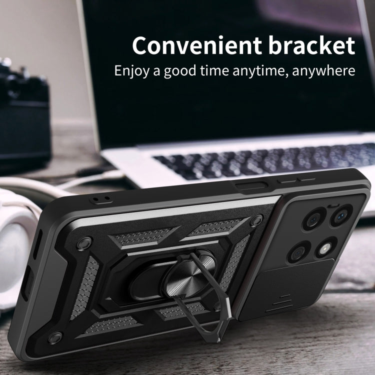 For Honor X8b Sliding Camera Cover Design TPU+PC Phone Case(Black) by buy2fix