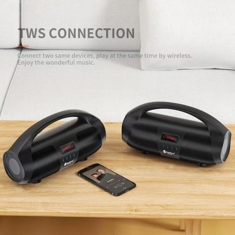 NewRixing NR2055 Wireless Portable TWS Bluetooth Speaker with Microphone(Black) by NewRixing