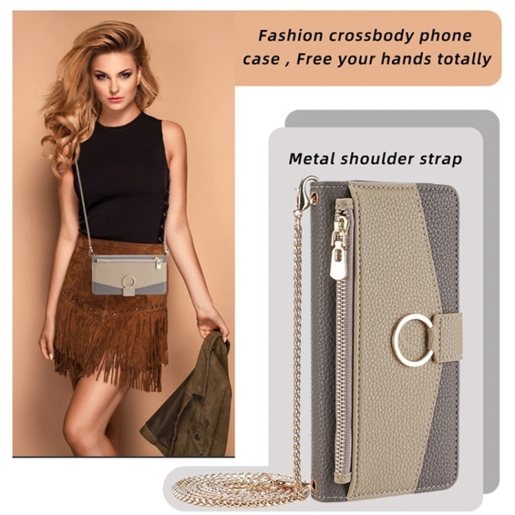For iPhone XS Max Crossbody Litchi Texture Leather Phone Case(Grey) - More iPhone Cases by buy2fix | Online Shopping UK | buy2fix