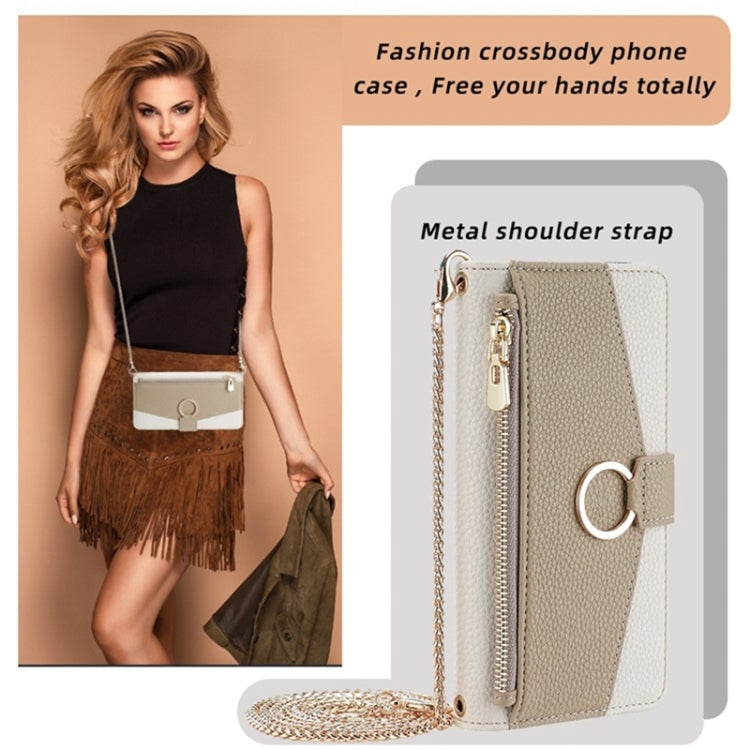 For iPhone XS Max Crossbody Litchi Texture Leather Phone Case(White) - More iPhone Cases by buy2fix | Online Shopping UK | buy2fix