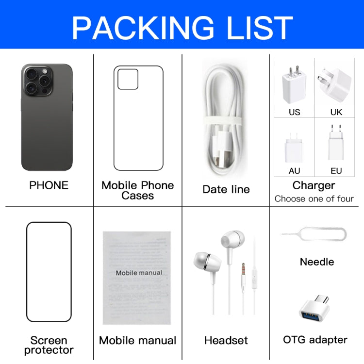 i15ProMax / U18, 3GB+32GB, 6.53 inch Face Identification Android 8.1 MTK6737 Quad Core, Network: 4G, OTG, Dual SIM(Blue) by buy2fix