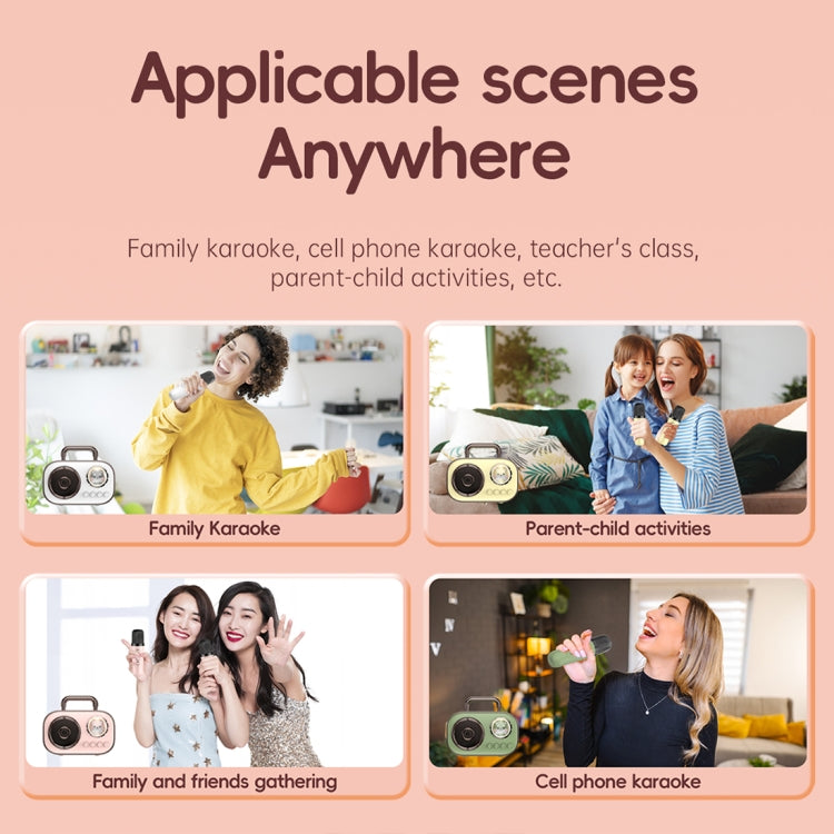 HiFi Bluetooth 5.3 Speaker Support FM, with 2 x Microphone(Yellow) by buy2fix