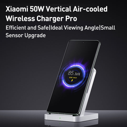 Original Xiaomi 50W Vertical Air-cooled Wireless Charger Pro(White) - Wireless Charger by Xiaomi | Online Shopping UK | buy2fix