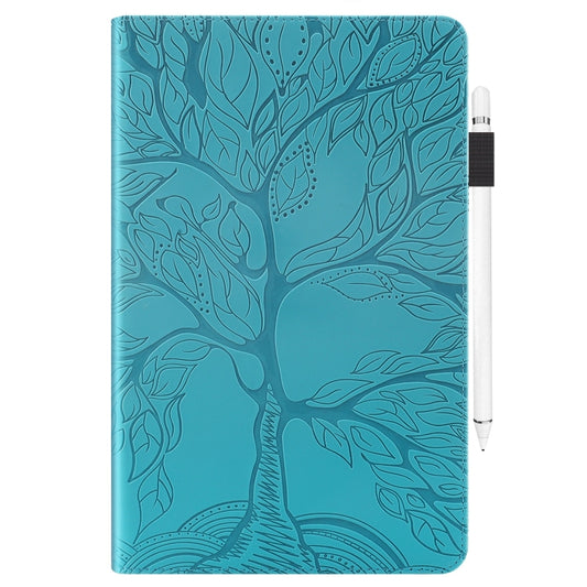 For Lenovo Tab M11 / Xiaoxin Pad 11 2024 Life Tree Series Horizontal Flip Leather Tablet Case(Lake Blue) by buy2fix