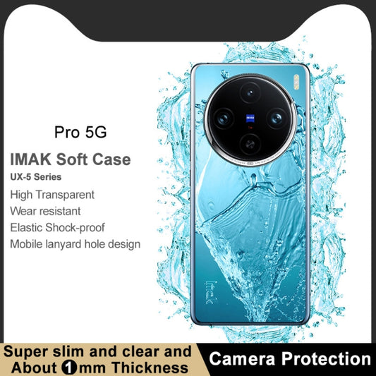 For vivo X100 Pro 5G IMAK UX-5 Series Transparent TPU Phone Case(Transparent) by imak