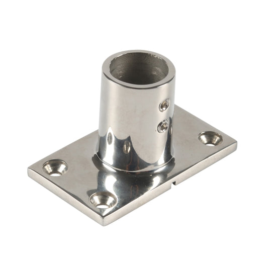 A8767 Ship / Yacht 316 Stainless Steel 90 Degree Square Tube Holder with Screws + Wrench(Silver) by buy2fix