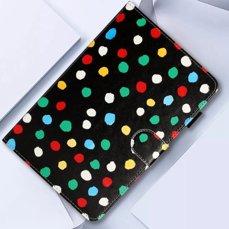 8 inch Dot Pattern Leather Tablet Case(Black Colorful Dot) - 8 inch by buy2fix | Online Shopping UK | buy2fix