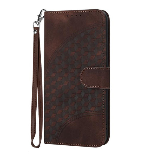 For Motorola Edge 5G 2024 Elephant Head Embossed Phone Leather Case with Lanyard(Coffee) by buy2fix