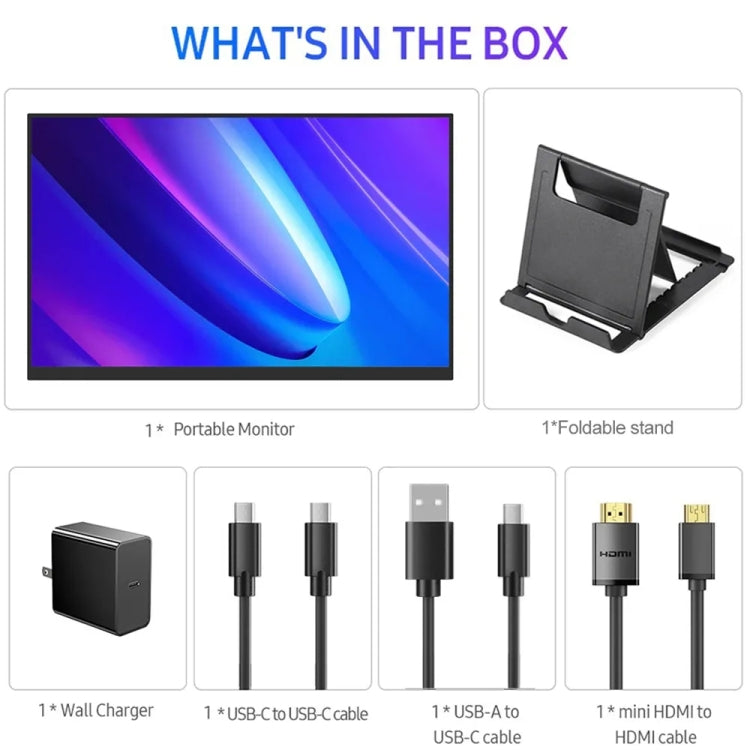 18 inch HDR 2560x1600P IPS Screen Portable Monitor(EU Plug) by buy2fix