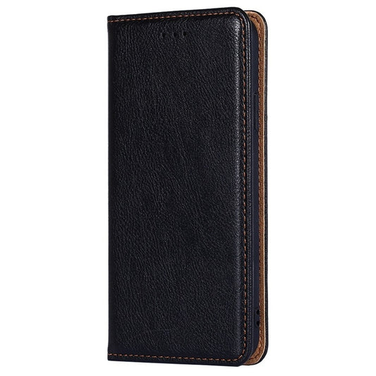 For Xiaomi Redmi Turbo 3 5G Gloss Oil Solid Color Magnetic Leather Phone Case(Black) by buy2fix