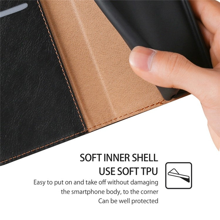 For Xiaomi Redmi Turbo 3 5G Gloss Oil Solid Color Magnetic Leather Phone Case(Black) by buy2fix