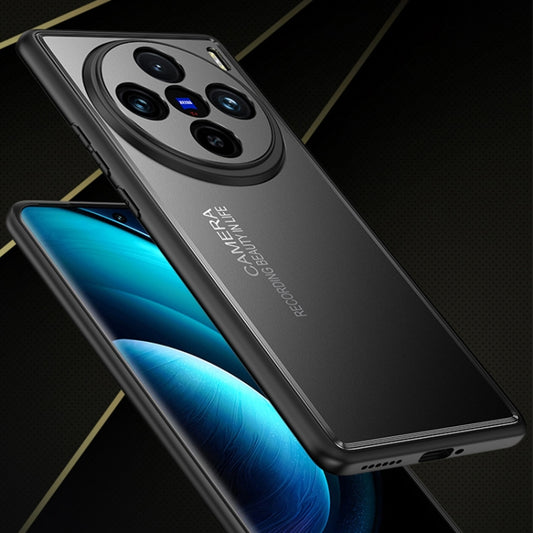 For vivo X100 Frosted Metal Phone Case(Black) by imak