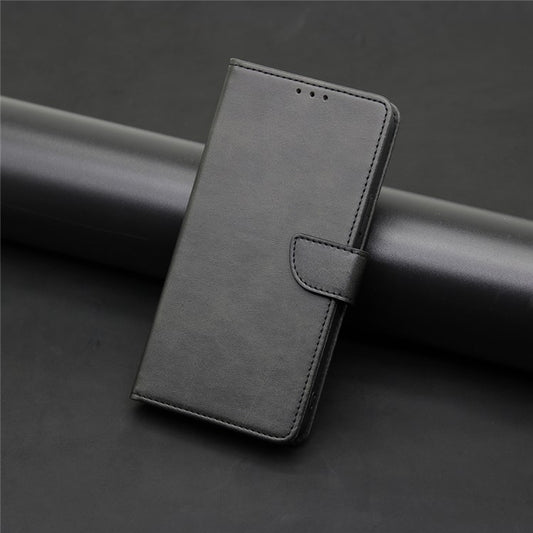 For Motorola Moto G Play 4G 2024 Calf Texture Buckle Flip Leather Phone Case(Black) by buy2fix