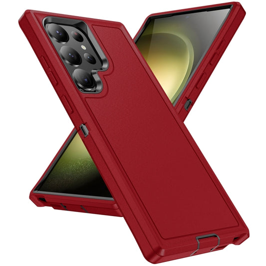 For Samsung Galaxy S24 Ultra 5G Life Waterproof Rugged Phone Case(Red + Black) by buy2fix