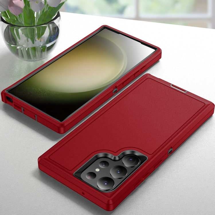 For Samsung Galaxy S24 Ultra 5G Life Waterproof Rugged Phone Case(Red + Black) by buy2fix