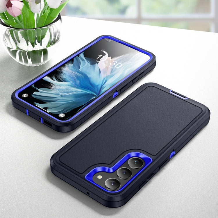 For Samsung Galaxy S24+ 5G / S25+ 5G Life Waterproof Rugged Phone Case(Dark Blue + Royal Blue) by buy2fix