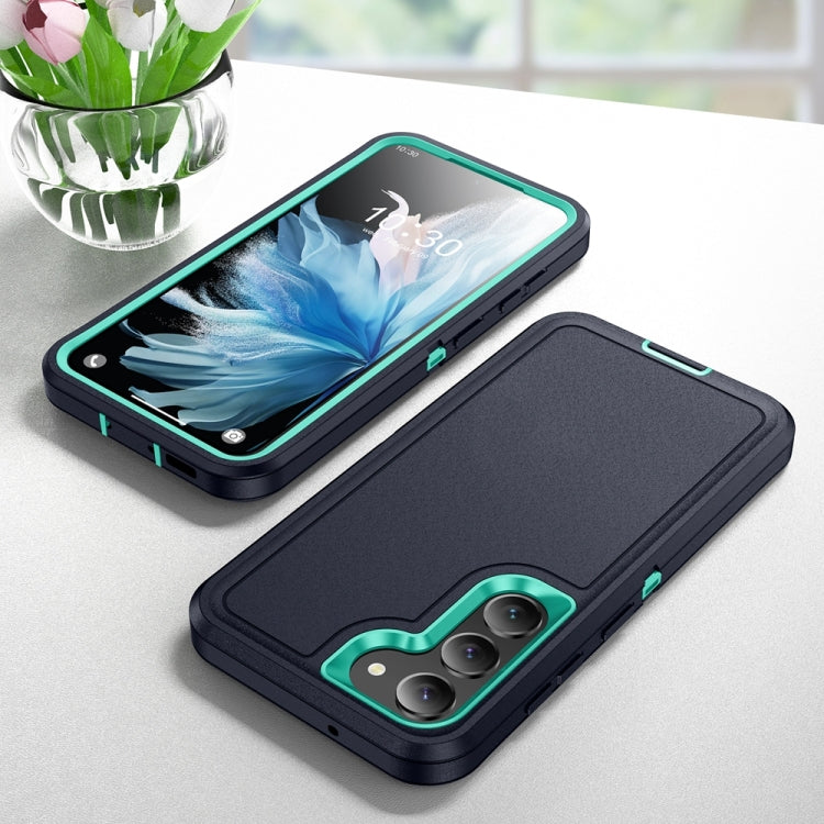 For Samsung Galaxy S24+ 5G / S25+ 5G Life Waterproof Rugged Phone Case(Dark Blue + Light Blue) by buy2fix