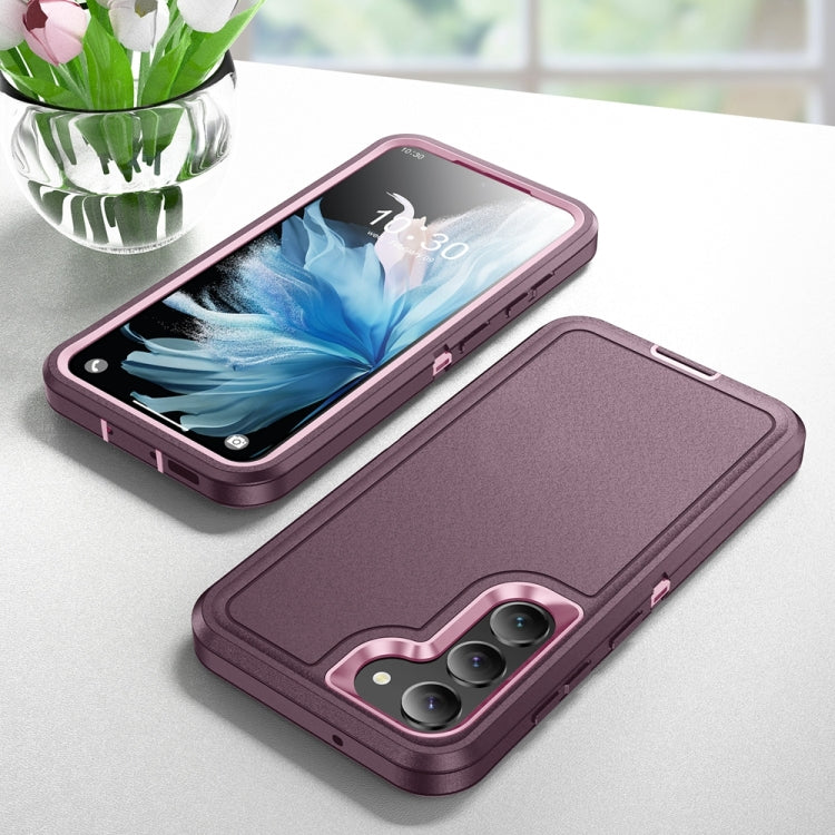 For Samsung Galaxy S24+ 5G / S25+ 5G Life Waterproof Rugged Phone Case(Purple + Pink) by buy2fix