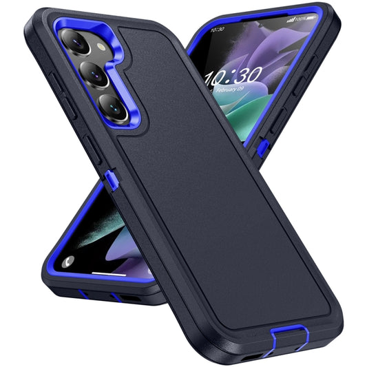 For Samsung Galaxy S24 5G / S25 5G Life Waterproof Rugged Phone Case(Dark Blue + Royal Blue) by buy2fix