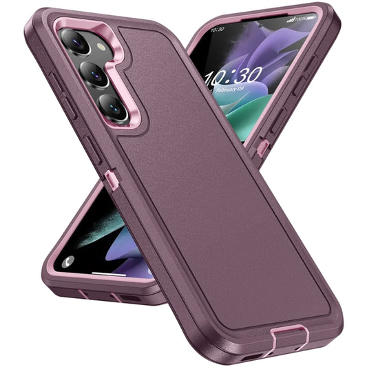 For Samsung Galaxy S24 5G / S25 5G Life Waterproof Rugged Phone Case(Purple + Pink) by buy2fix