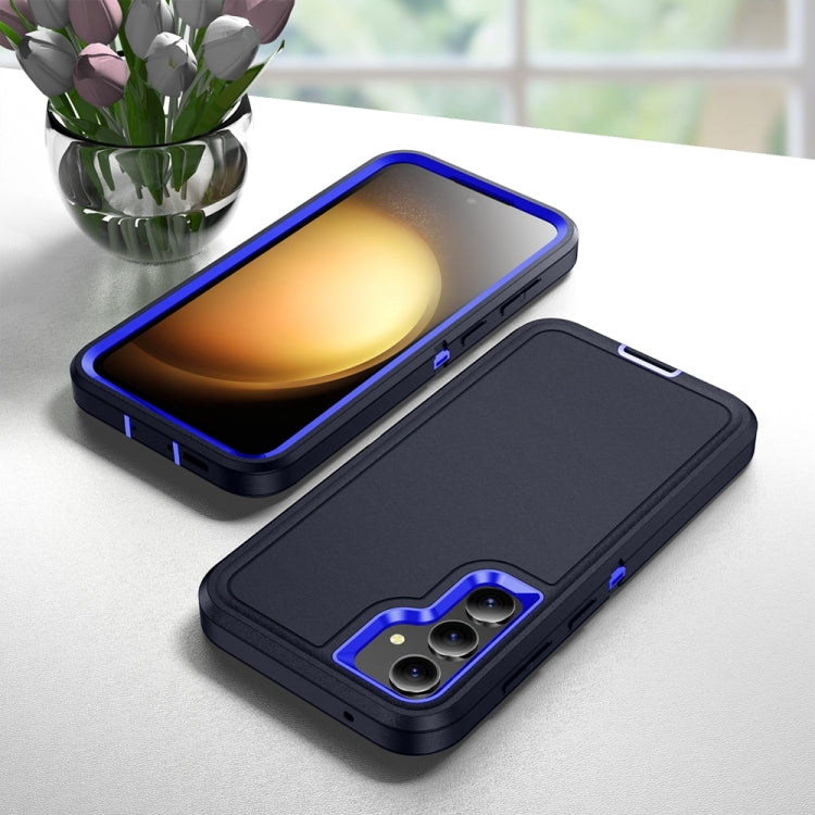 For Samsung Galaxy S23 FE 5G Life Waterproof Rugged Phone Case(Dark Blue + Royal Blue) by buy2fix