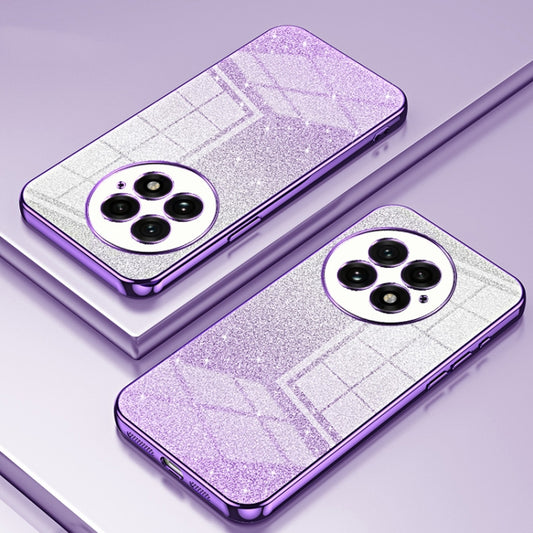 For OnePlus 13 Gradient Glitter Powder Electroplated Phone Case(Purple) by buy2fix