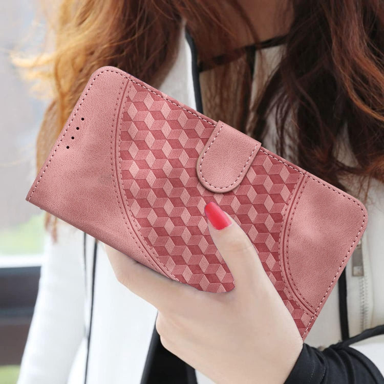 For Xiaomi Redmi Note 13 5G YX0060 Elephant Head Embossed Phone Leather Case with Lanyard(Pink) by buy2fix