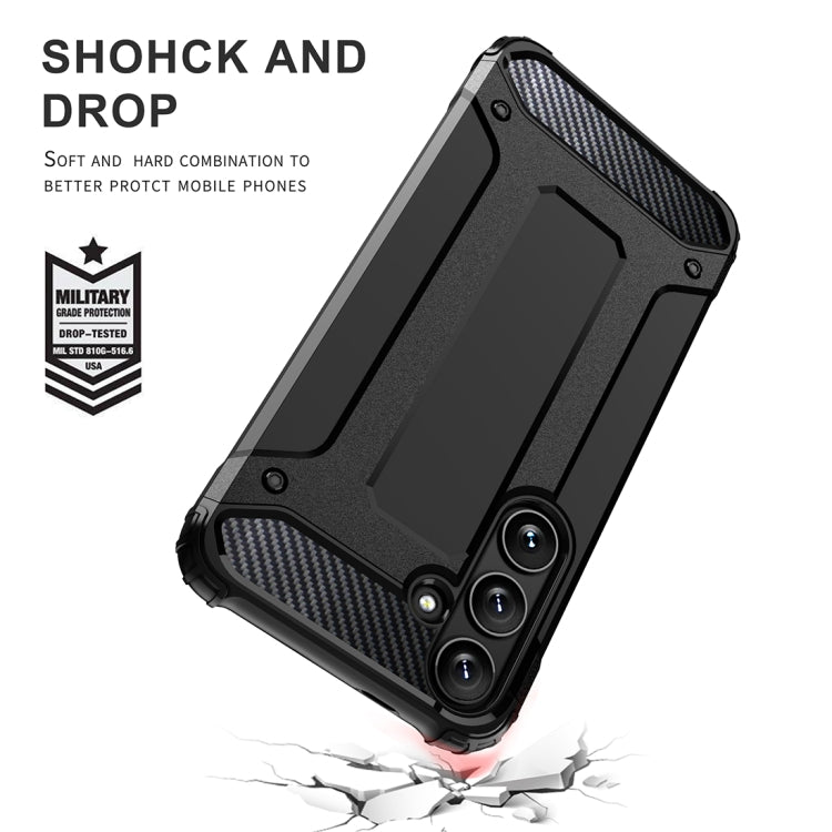 For Samsung Galaxy S25 Ultra 5G Magic Armor TPU Hybrid PC Phone Case(Grey) by buy2fix
