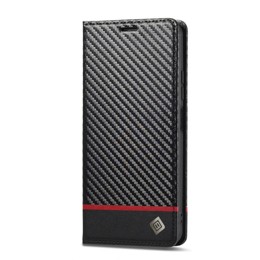 For Xiaomi Redmi 13C / Poco C65 LC.IMEEKE Carbon Fiber Texture Flip Leather Phone Case(Horizontal Black) by LC.IMEEKE