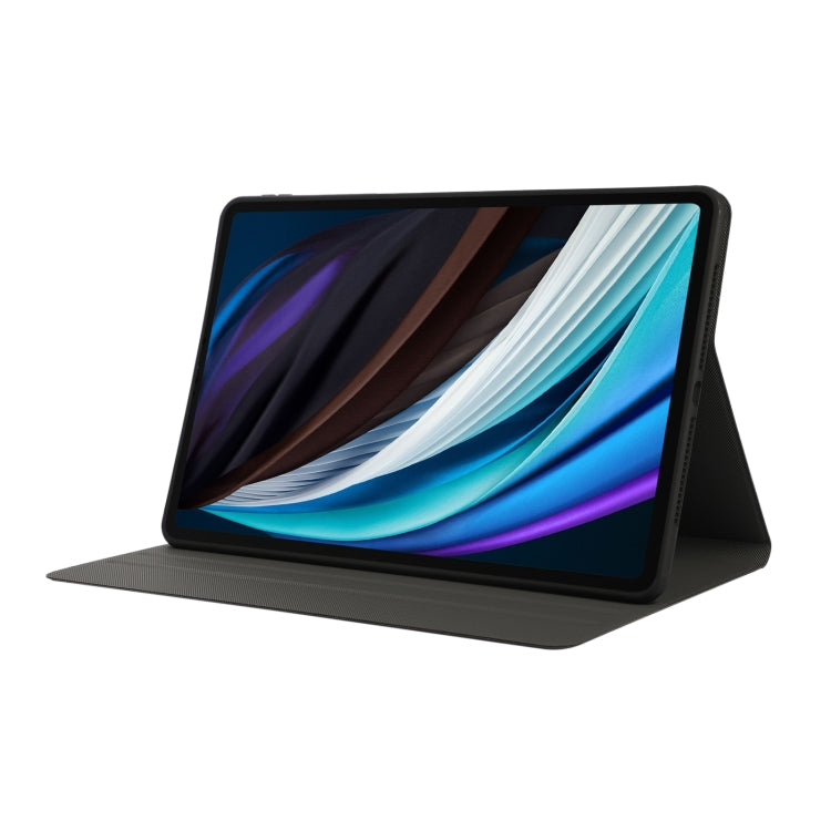 For Lenovo Tab M11 / Xiaoxin Pad 11 2024 Voltage Elastic Texture Flip Tablet Leather Case(Black) by buy2fix